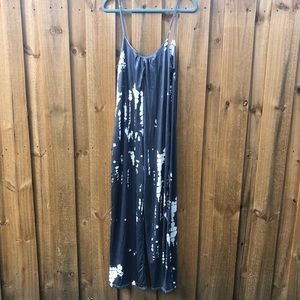 Tie dye pants style romper/beach cover-up